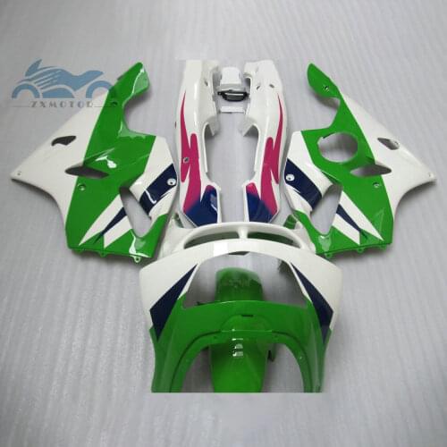 Full set fairings kit for KAWASAKI Ninja 1994 1995 1997 ZX6R sports fairing kits ZX 6R 636 94-97 green white body motorcycles