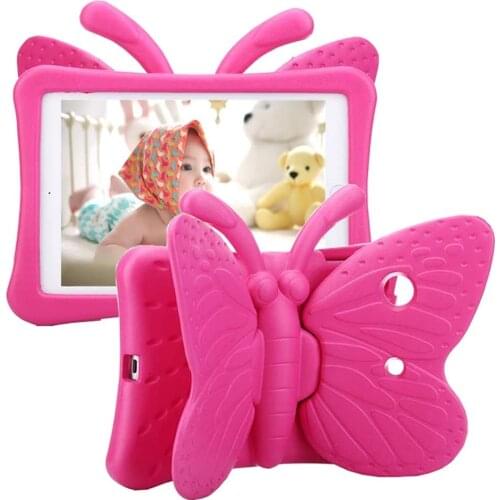3D Cartoon EVA Shockproof Case for iPad Mini 4 5 7.9 inch Kids Butterfly Stand Tablet Cover for iPad 10.2'' 8th 7th Generation