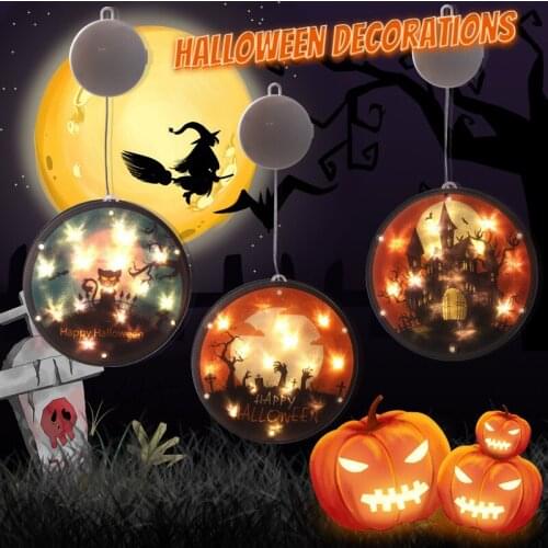 Halloween Decorations for Home Outdoor Energy-Saving Halloween Decoration Hanging Lamp Halloween Scene Decor Holiday Night Light