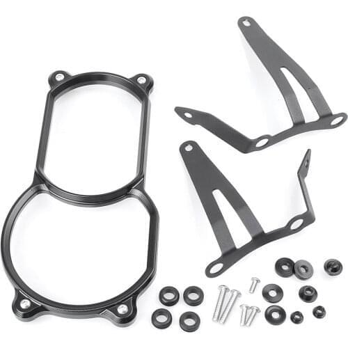 Motorcycle Front Headlight Lamp Lens Guard Protector Cover Frame Bracket For BMW R1200GS LC 2013-2016 & Adventure 2014 2015 2016