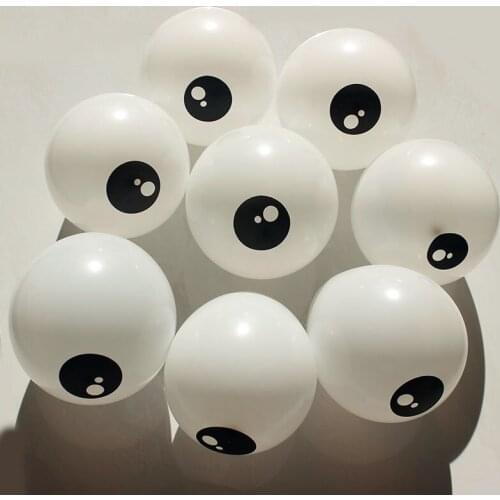 100pcs 5-inch eye balloon for Party modeling White round decorations animal eyes baloons birthday party supplies kids toys
