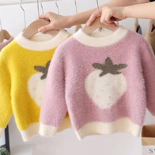 2021 Kids Girl Sweater knitting Pullover Baby Winter Tops warm Sweaters Autumn teenage Boy Girl winter Sweater Pull