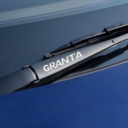 4PCS Reflective Creative Automobile Window Wiper Decals Car Vinyl Sport Stickers For Lada Granta Waterproof PVC Auto Accessories