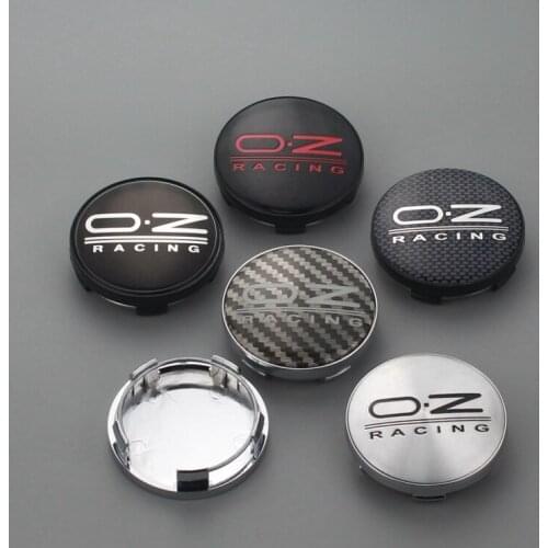 4pcs 58.5mm/53.5mm clip oz.racing wheel center cap car covers oz emblem sticker hub cap for rims tire accessories