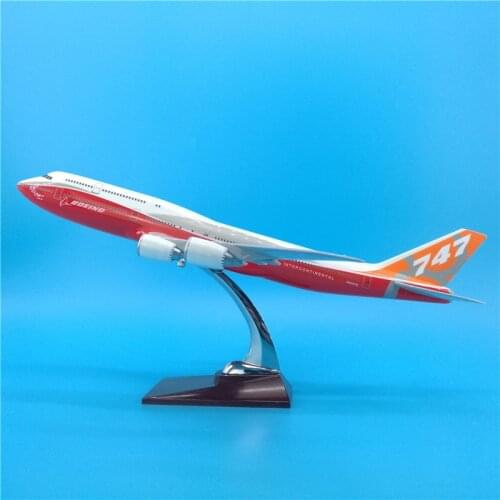 47CM 1:150 Airplane B747-8 Prototype Plane Model with Base Aircraft Plane Collectible Display Toy Collection