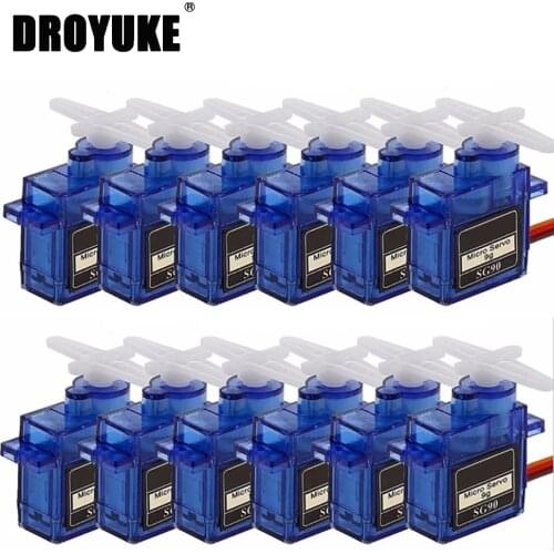 Droyuke 4/5/10/20 pcs/lot MG90S gear Digital 9g Servo SG90 For Rc Helicopter Plane Boat Car MG90 9G Trex 450 RC Robot Helicopter