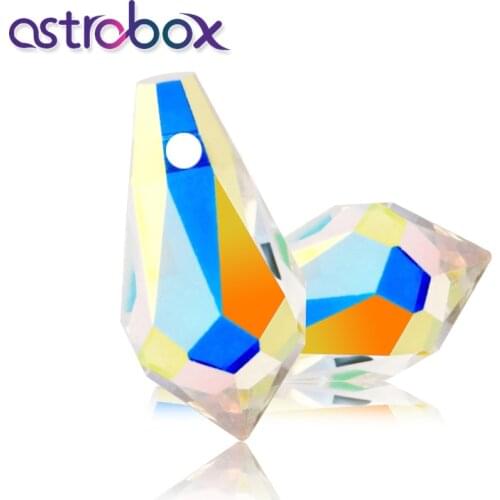 5pcs/lot Angel Teardrop Glass Crystal Pendant Creation Women Necklace Pendant Dress Decoration accessories pendant beads No Neck