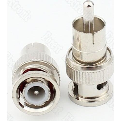 50pcs/lot BNC Male To AV/RCA/ Male Lotus Connector BNC Q9 Connector