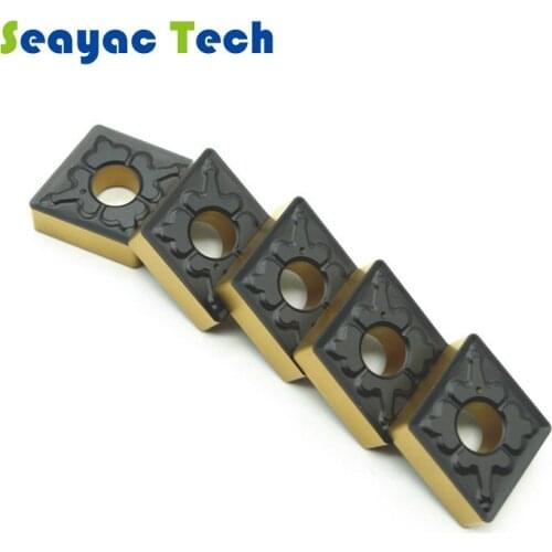 CNMG432 CNMG120408 bi color coating blade For hard steel carbide inserts 10pcs CVD coating inserts carbide tips for MCLNR holder