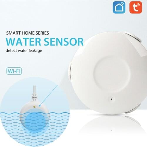 Tuya App Control Water Leakage Sensor IP67 Waterproof Wireless Water Flood Alarm Detector Smart Home System Work With Alexa