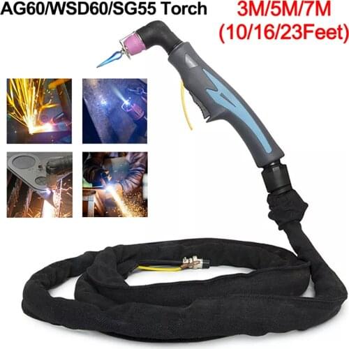 AG60 WSD60 Air Plasma Cutter Air Pilot Arc Torch 3M/5M/7M Plasma Cutting Torch CUT Plasma Cutter Cutting Torch