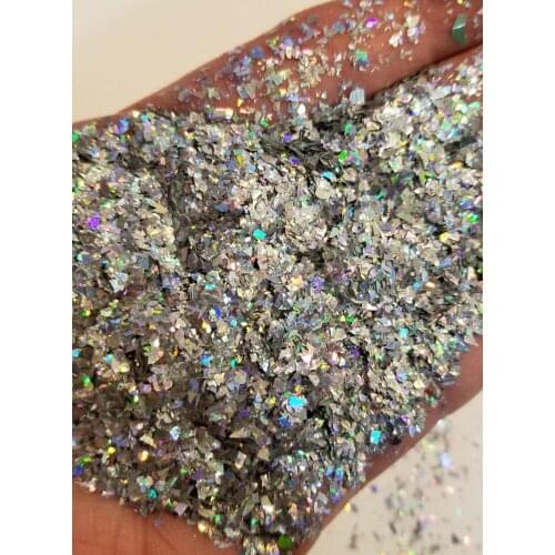 Holographic Metallic Glitter Shards 50 g Holographic Mylar Small Size Flakes Glitter 50g (12 design )Laser Nail glitter,uy766676
