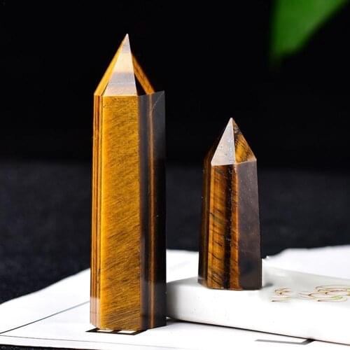 Crystal Column Eye Crystal Point Healing Stone Quartz 50-80mm For Home Crystal Gift Ornaments Diy Mineral Crafts Decoration R5Q5