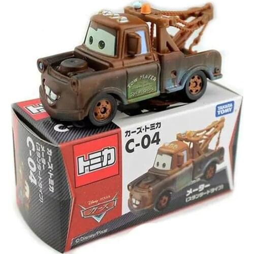Disney Tomy Tomica Pixar Car C-04 Rescue Squad Mater Diecast Metal Toy Car For Children Gift 1:64 Brand New Box In Stock