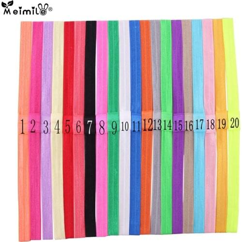 Meimile yoga running fitness headband thin sport hair band elastic sweatband yoga hairband solid covered