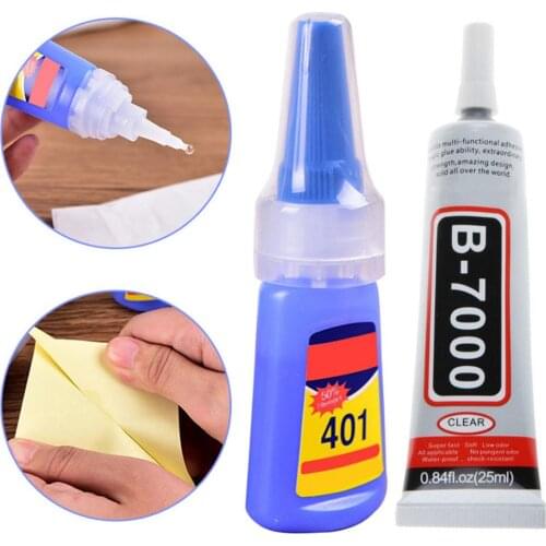 Multi-purpose 401 Super Strong Liquid Glue Wood Products Plastic Toys Mobile Phone Shell Glue School Office Supplies 20g