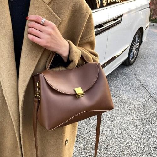 Fashion Simple Casual Vintage Retro Flap Womens PU Leather Shoulder Bag Crossbody Handbag