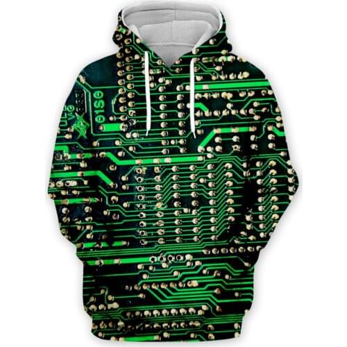 Man Hoodie Electronic Chip Hip Hop Men 3d Full Print Hoodies Harajuku Punk Pullover Unisex Sweatshirts Hood Jacket Streetwear 04