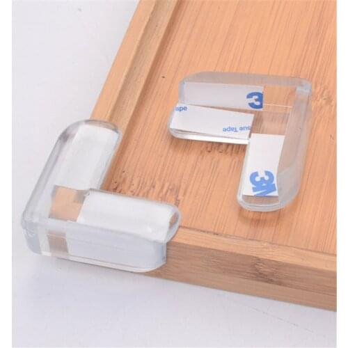 4pcs Transparent Anti-collision Angle PVC Pad Baby Safety Transparent Protector Cover Table Corner Guards Children Edge Corner