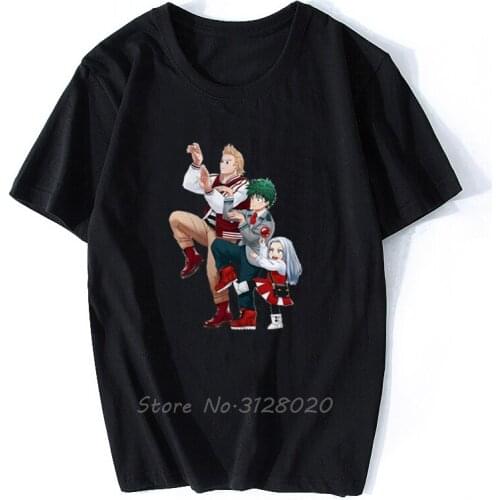 New Boku No Hero Academia Plus Ultra! Lines T-shirt For Male/female Fashion My Hero Academia Anime T Shirt Short Sleeve Tops