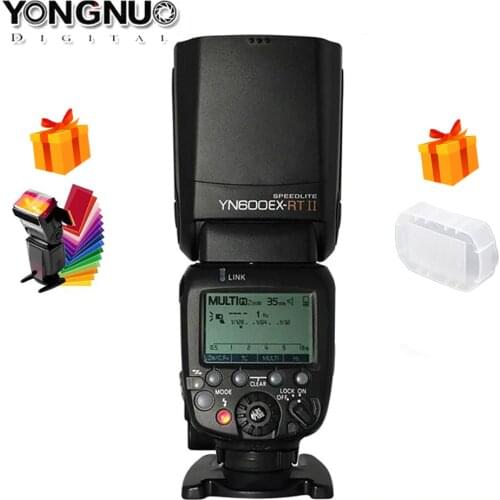 Original YONGNUO Flash YN600EX-RT II 2.4G Wireless HSS 1/8000s Master TTL Speedlite for Canon flash Camera speedlight