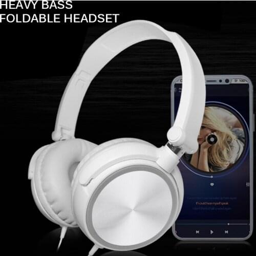 Wired Headphones HD Sound Over Ear Headsets Bass HiFi Sound Music Stereo Earphone Flexible Adjustable Headset For PC MP3 Phone