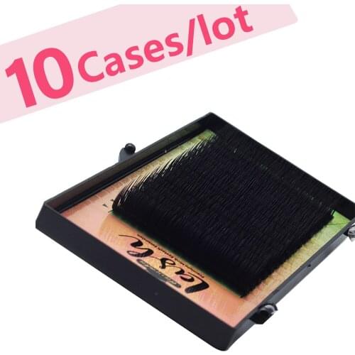MASSCAKU Eyelashes Makeup Maquillaje 10 Cases lot Individual Eyelash High Quality Natural Soft Faux Cils Synthetic Mink