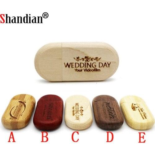 SHANDIAN (OVER 10 PCS free LOGO) maple Wood usb Flash Drive pendrive 4gb 8gb 16gb 32gb Pen Drive 64gb wediing personal Gifts