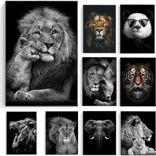 Modern Art Canvas Posters and Prints Classical Paintings of Lions Hanging on The Wall Art Pictures Home Wall Decoration