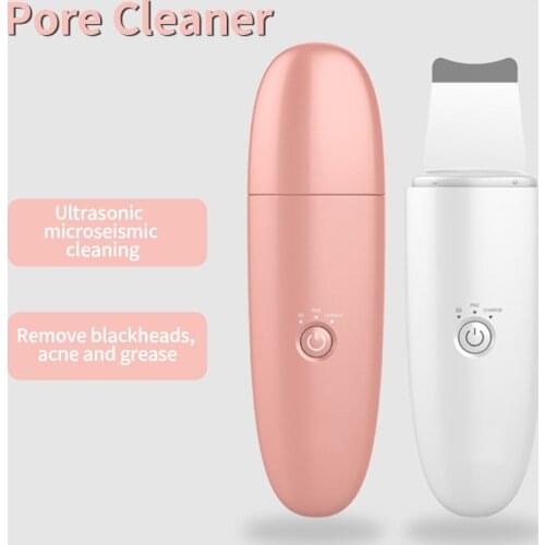 Ultrasonic Pore Cleanser Hot Dead Skin Blackhead Wrinkles Removal Massage Scrubber Vibrate Deep Face Cleaning Skin Lift Shovel