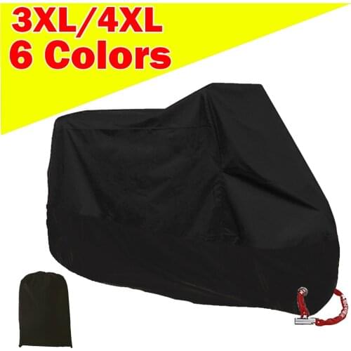 XXXL/XXXXL Motorcycle Cover Dustproof Waterproof Outdoor UV Protector Motor Motorbike Rain Scooter Cover 6 Colos