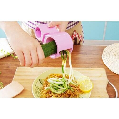 1PC 2 in 1 Vegetable Grater Knife Sharpener Spiral Carrot Slicer S/Steel Plastic Twister Vegetable Cutter KX 005