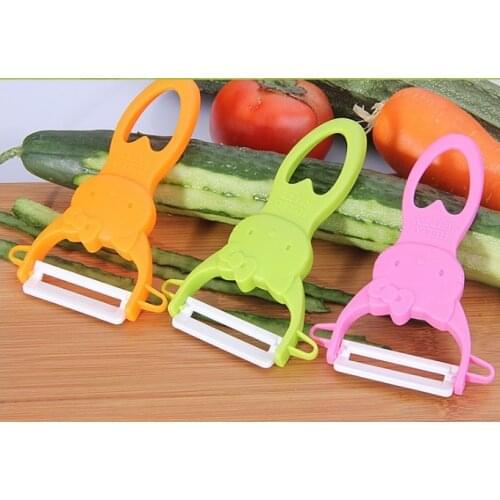 1PC Cute Colorful Fruit Vegetable Potato Ceramic Peeler Kitchen Tool Helper EKX 196