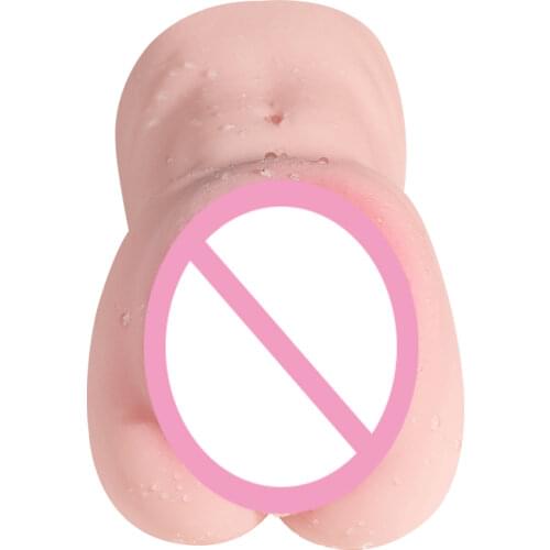 Silicone Flesh Ass Realistic Vagina Anus Pocket Pussy Toy Dual Channel Big Ass Masturbator Sex Toys for Men Adult Sex Products