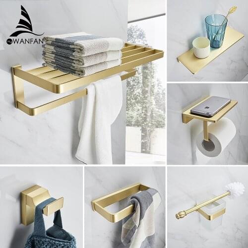 Paper Holders Bathroom Accessory Chrome Romantic Bath Hardware Set Bathroom Fitting Towel Ring Toilet Brush Holder WF-552200