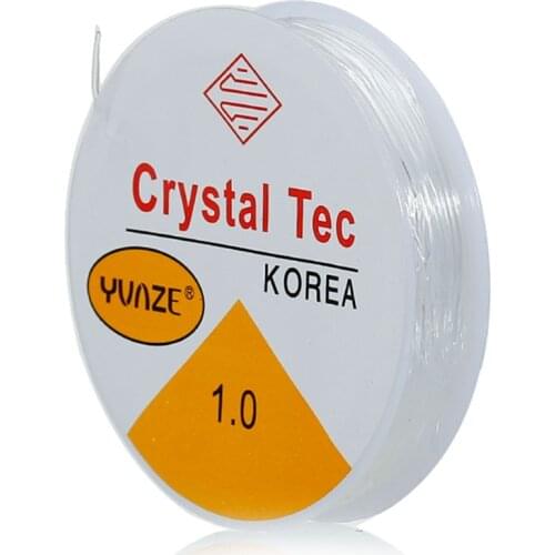 Doreen Box Lovely 10Rolls x 8M Clear Stretch Elastic Cord 1mm (B01250)