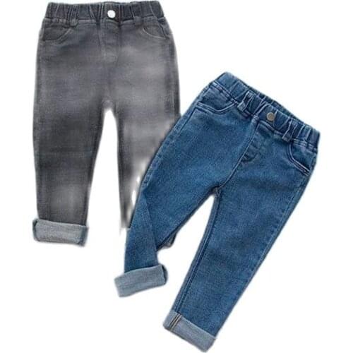 VIDMID Girls jeans pants autumn winter wear fashion childrens Long Pants Boys Slim elastic Leggings kids denim jeans P894