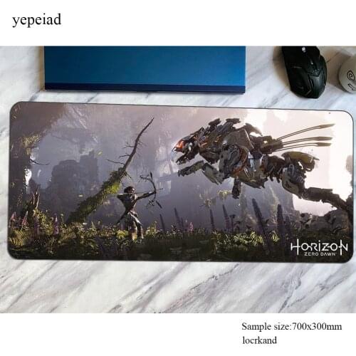 Horizon zero dawn mouse pad 800x300x3mm Computer mat wrist rest gaming mousepad anime padmouse keyboard games pc gamer desk