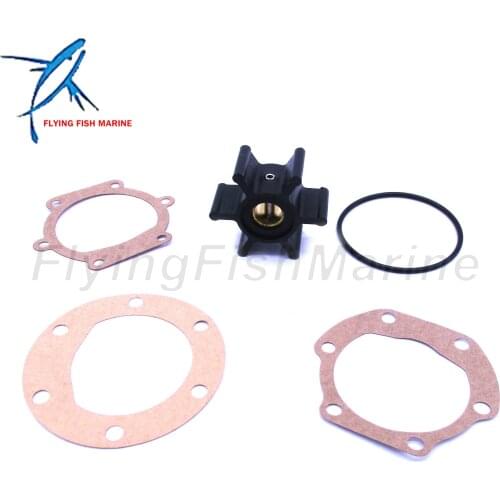 09-810B 18653-0001 18653-0001-P 653-0001 128990-42200 9-45713 18-45713 Water Pump Impeller with Gasket & O-Ring for Jabsco / Joh