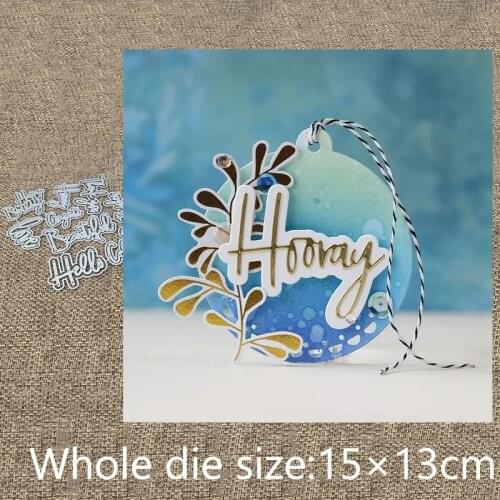 New Design Craft Metal stencil mold Cutting Dies words letters decoration scrapbook die cuts Album Paper Card Craft Embossing