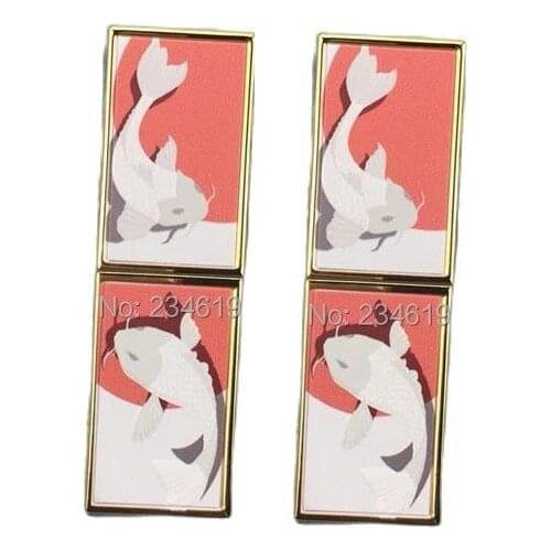 Empty Lipstick Tube 12.1mm Emboss Empty Lip Balm Tube 3D Printing Lipbalm Packaging Red White Koi Empty Lipstick Container 30pcs