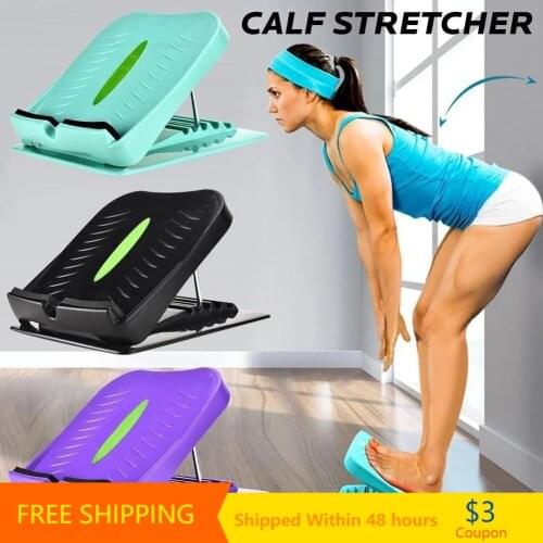 Adjustable Foot Calf Stretcher Incline Board Body Stretching Tool for Sports Yoga Pedal Fitness Anti-Slip Massage Stretcher