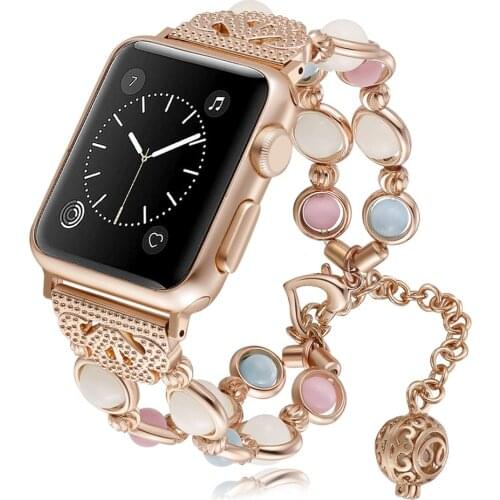 Compatible for Apple Watch 5 4 Band 38mm 42mm strap Women Girl Wristband Strap Bracelet for iWatch bands Series 5 4 3 2 pulseira