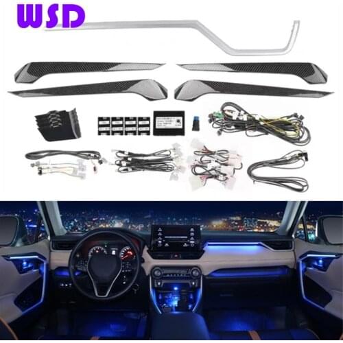 LED Ambient Light Suitable for Toyota RAV4 Interior Atmosphere Light 64 Color Trim Light Interior Light Original Installation