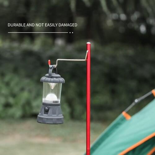 Outdoor Folding Lamp Pole Holder Ground Desktop Fixing Detachable Lantern Stand Portable Aluminum Alloy Picnic Light Holder