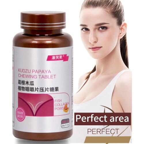 Enlarged Female Breast Size Capsules Natural Organic Plants Pueraria Mirifica Papaya Extract Enhancement Female Hormone Estrogen