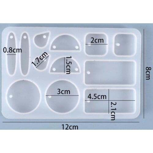 Earrings Dangler Casting Silicone Mould for DIY Crafts Jewelry Pendant Making Tools Crystal Epoxy Resin Mold