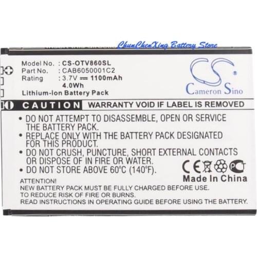 Cameron Sino High Quality Battery CAB6050000C1, CAB6050001C2 for Alcatel/Vodafone OT-V860