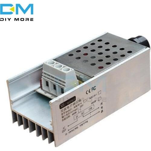 High Power Dimmer AC 110V-220V 10V 10000W SCR Electronic Voltage Regulator Adjust Motor Speed Control Dimmer Thermostat