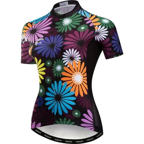 Women Cycling Jersey Short Sleeve Bicycle Shirts Breathable Bike Tops Mountain Bike Clothing Quick Dry
